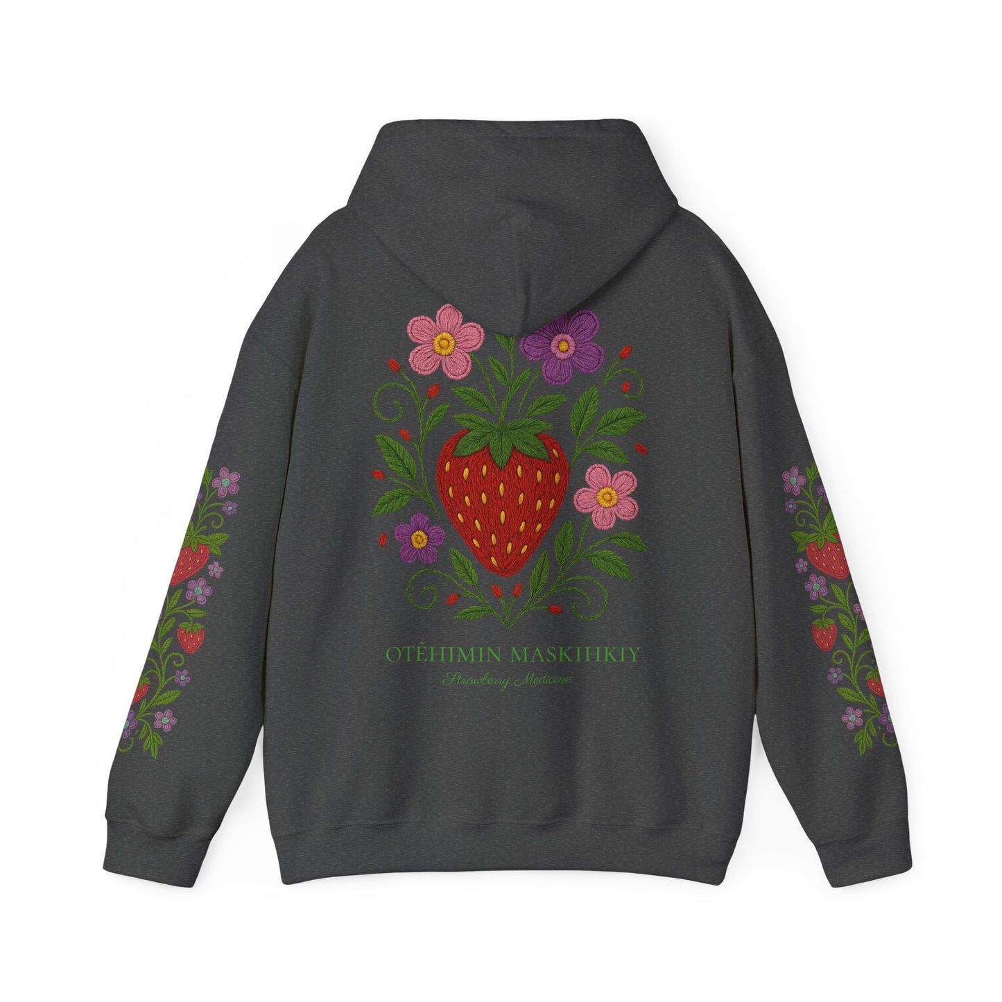 OTÊHIMIN MASKIHKIY | Strawberry Medicine Hoodie –  Cree for “Heart Berry Medicine”