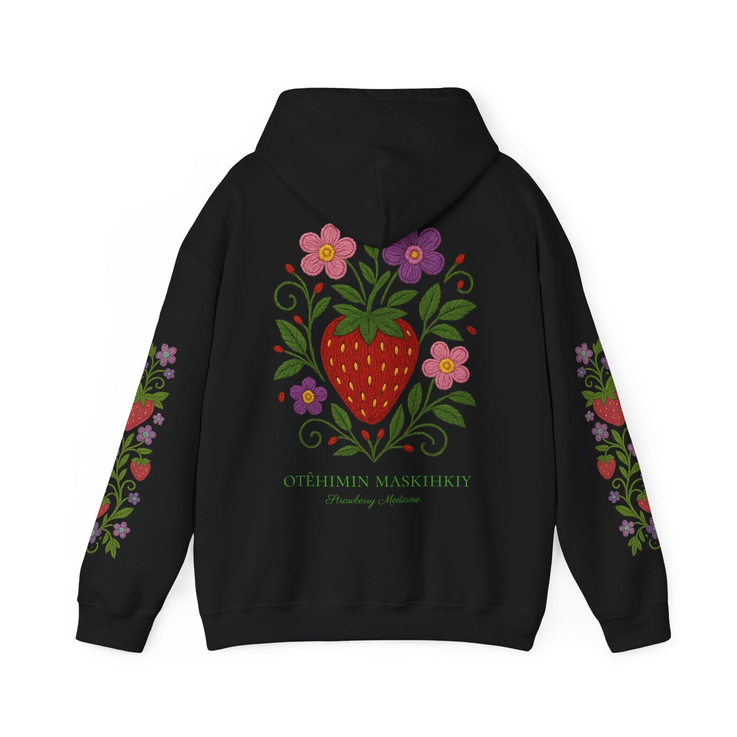 OTÊHIMIN MASKIHKIY | Strawberry Medicine Hoodie –  Cree for “Heart Berry Medicine”